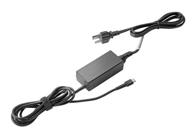 1MZ01AA - HP Power Adapter AC 45W USB-C LC 5VDC-15VDC Output - C6 3-Pin AC Input