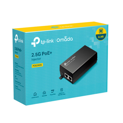 POE260S - TP-Link PoE260S Power Over Ethernet Injector Adapter 2.5Gb PoE+