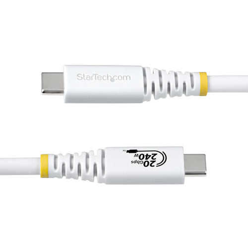 CC2M20GUSB4TPW - STARTECH.COM 2M (6.6FT) USB4 CABLE, USB-IF CERTIFIED, 20GBPS, WHITE, LTW