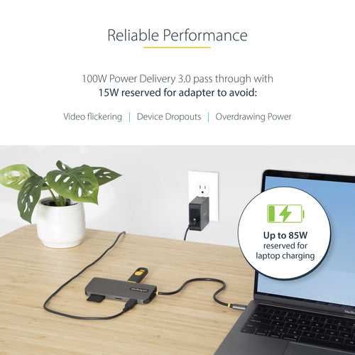 STARTECH.COM USB-C MULTIPORT ADAPTER - 4K HDMI - PD 3YR