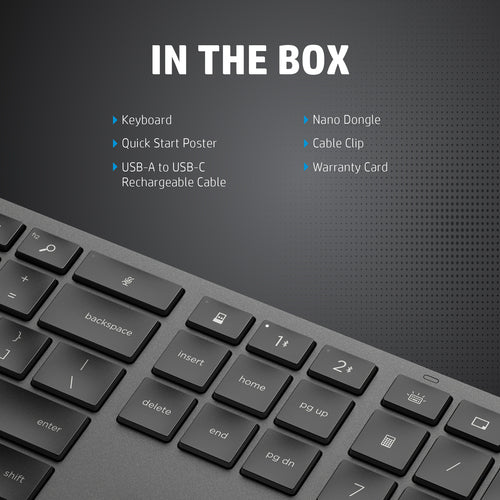 3Z726AA - HP 975 Dual-Mode Wireless BT Keyboard