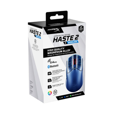 HP 9B001AA - HYPERX PULSEFIRE HASTE 2 S NAVY WIRELESS GAMING MOUSE