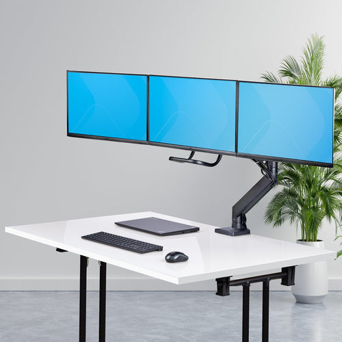 3M1A3SG-MONITOR-ARM - STARTECH.COM CROSSBAR TRIPLE MONITOR DESK MOUNT, VESA 75X75/100X100, 5 YR