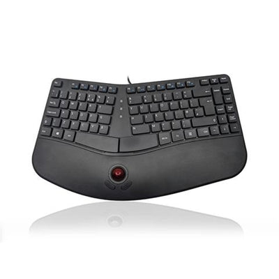 22ACCONT - KEYBOARD WIRED A SHAPE NATURAL CONTOUR WITH TRACKBALL ACC