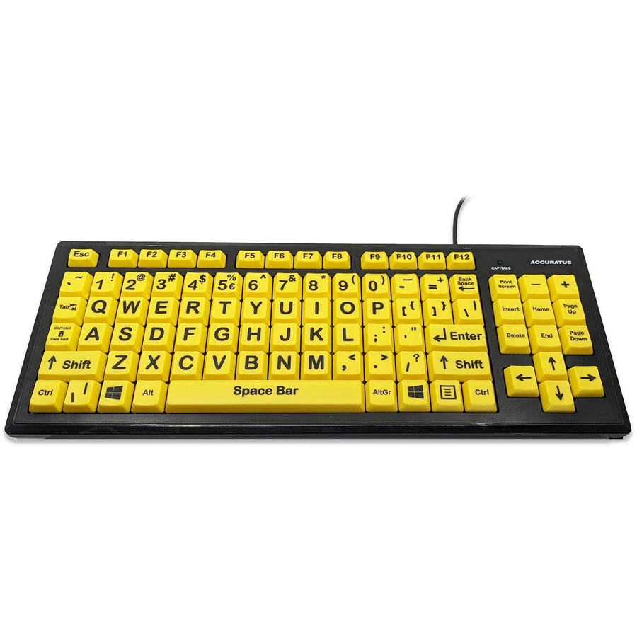 KEYBOARD WIRED VISION ASSIST YELLOW KEYS ACC PC