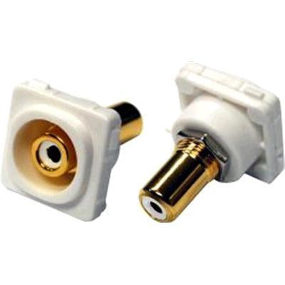 AMDEX FP-RCA-WH - White RCA to RCA Jack. Gold Plated