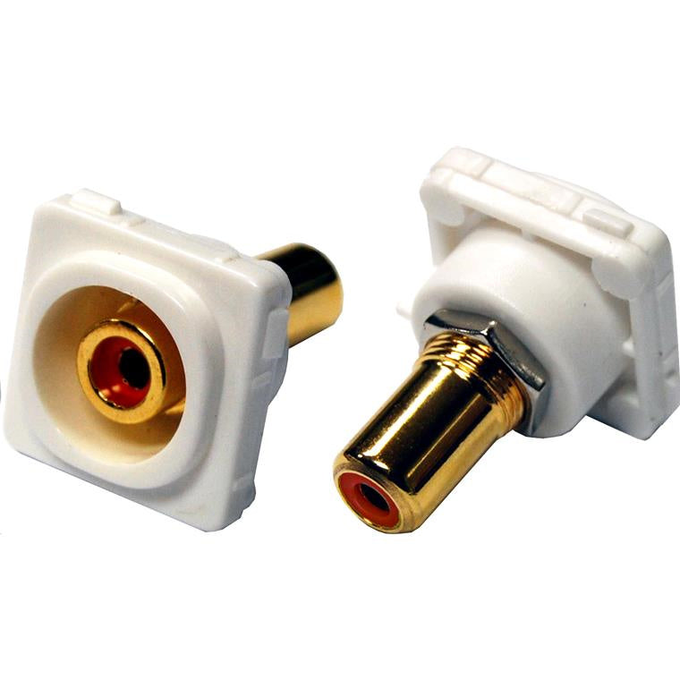 AMDEX FP-RCA-RE - Red RCA to RCA Jack. Gold Plated