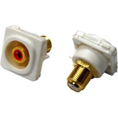 AMDEX FP-RCAF-RE - Red RCA to F Connector. Gold Plated