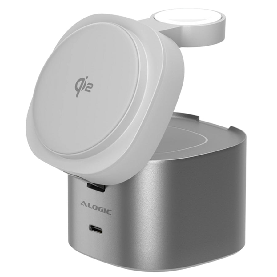 ALOGIC AL41WCPO-WH - Powerpod 4in1 Qi2 Wless Charging - White