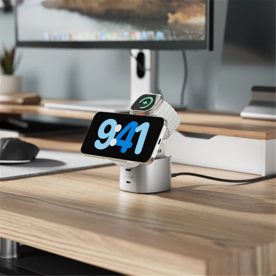 ALOGIC AL41WCPO-WH - Powerpod 4in1 Qi2 Wless Charging - White