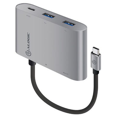 ALOGIC VPLUCCR2ACH-SGR - USB-C ADAPTERW.CARDREADER/2XUSB3.0/USB-C