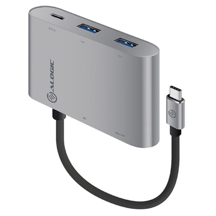 ALOGIC VPLUCCR2ACH-SGR - USB-C ADAPTERW.CARDREADER/2XUSB3.0/USB-C