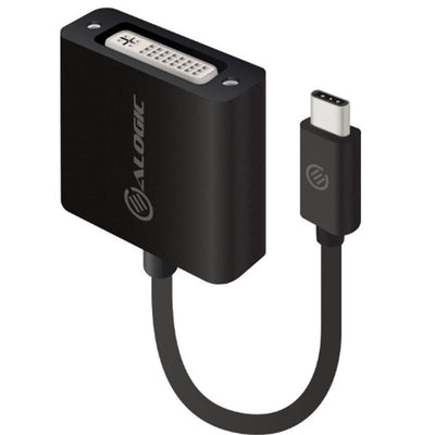 ALOGIC UCDVI-ADP - 15CM USB-C-auf-DVI-Adapter Schwarz