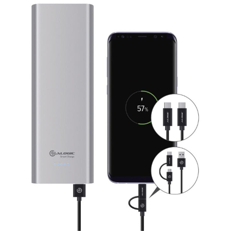 ALOGIC USB-C 15600MAH POWER BANK S.GREY