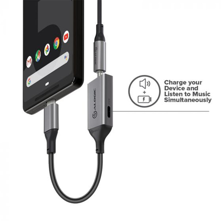 ALOGIC ULC35APW-SGR - ULTRA COMBO USB-C-ZU-USB-C-ADAPTER