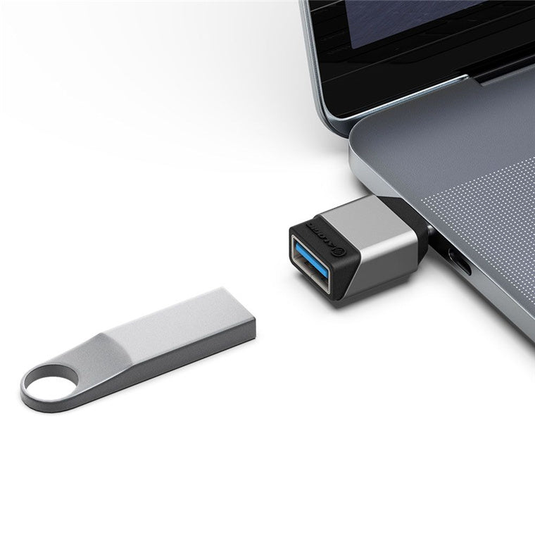 Alogic ULCAMN-SGR Ultra Mini USB-C auf USB-A Adapter – Space Grau