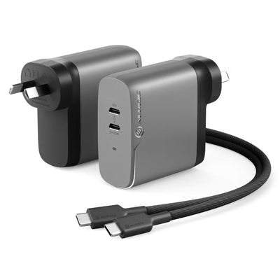 WCG2X68SGR-ANZ - ALOGIC 2X68 Rapid Power 2 Port 68W GaN C