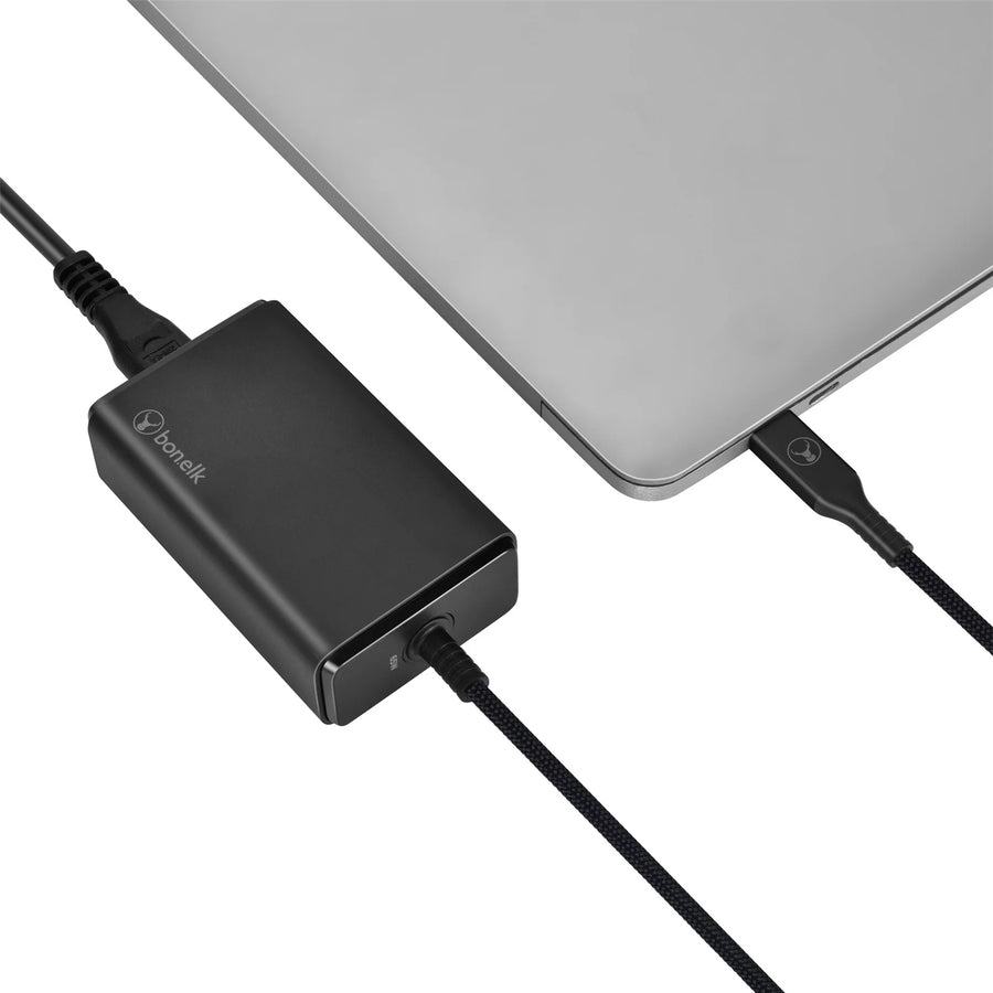 ELK-21727-R - Bonelk Langlebiges 65W PD USB-C Desktop-Ladegerät (Schwarz)