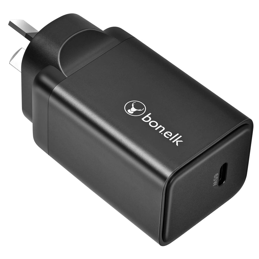 ELK-21736-R - Bonelk 65W PD GaN Wandladegerät - Schwarz