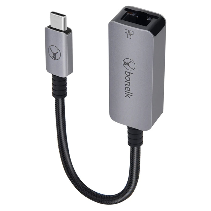 Bonelk USB-C zu Gigabit Adapter - 15cm - Space Grey