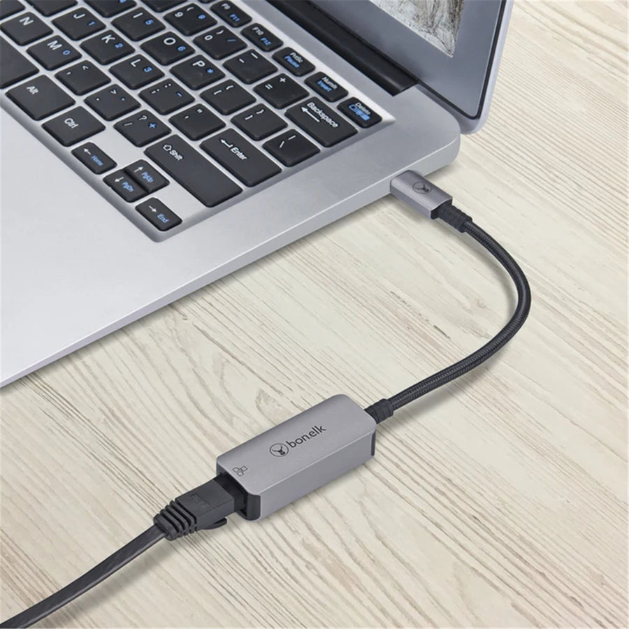 Bonelk USB-C zu Gigabit Adapter - 15cm - Space Grey