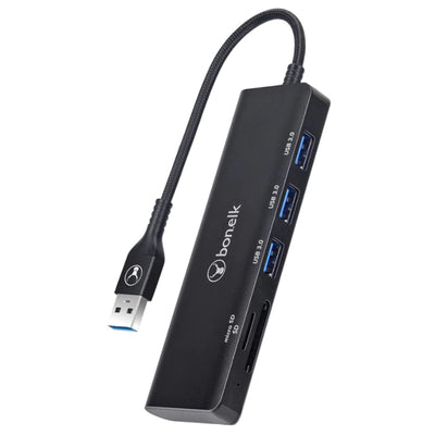 Bonelk USB-A auf 3-Port-Hub + SD/TF-Kartenleser mit langer Lebensdauer