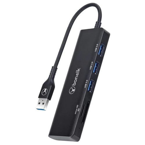 Bonelk USB-A auf 3-Port-Hub + SD/TF-Kartenleser mit langer Lebensdauer