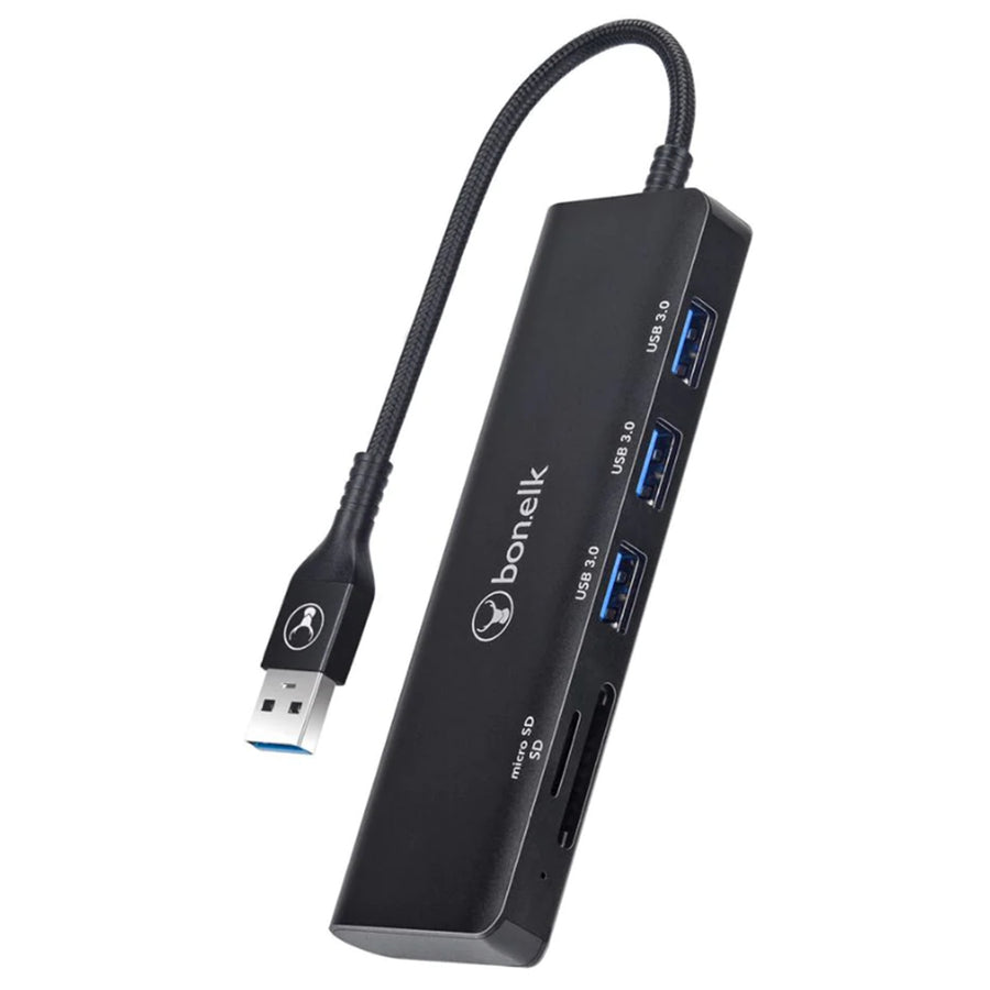 Bonelk USB-A auf 3-Port-Hub + SD/TF-Kartenleser mit langer Lebensdauer