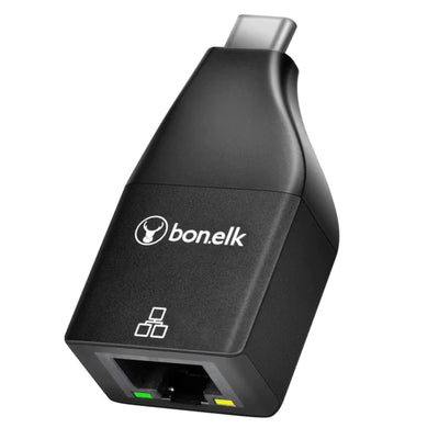 Bonelk USB-C to Ethernet Compact  Adapter ( Black )