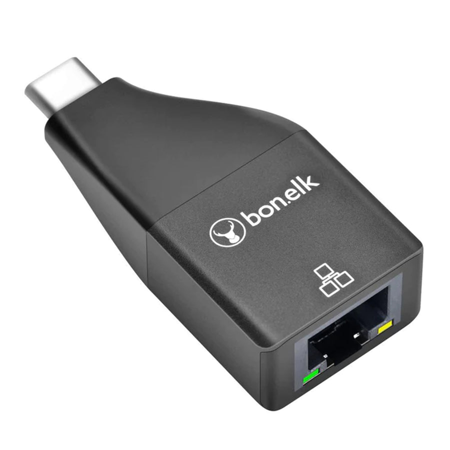 Bonelk USB-C zu Ethernet Kompakter Adapter ( Schwarz )