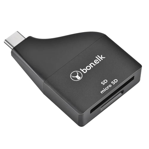 Bonelk USB-C to MicroSD/SD  Compact  Adapter ( Black )