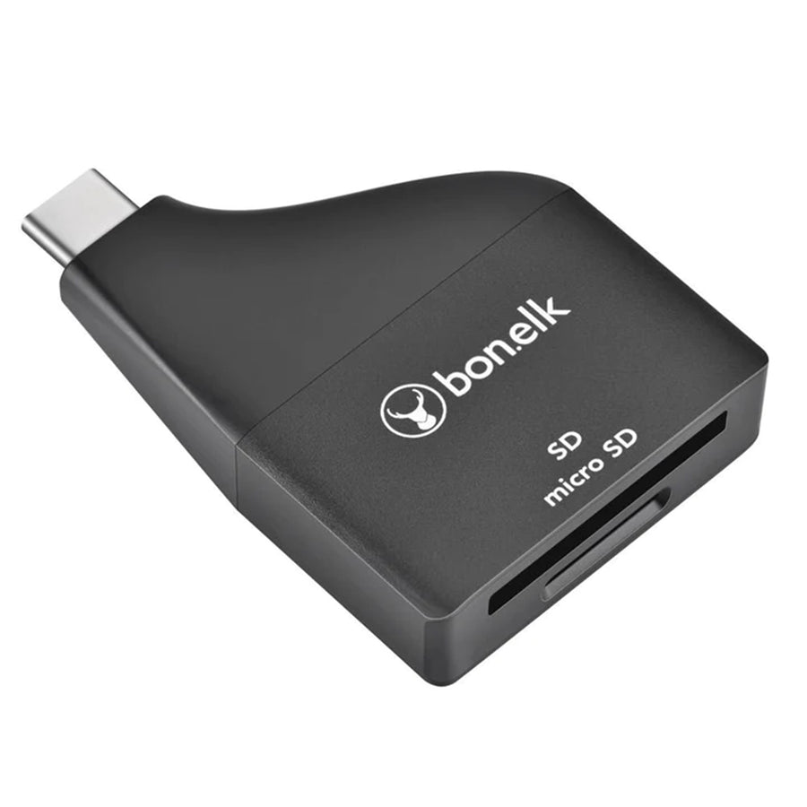 Bonelk USB-C to MicroSD/SD  Compact  Adapter ( Black )