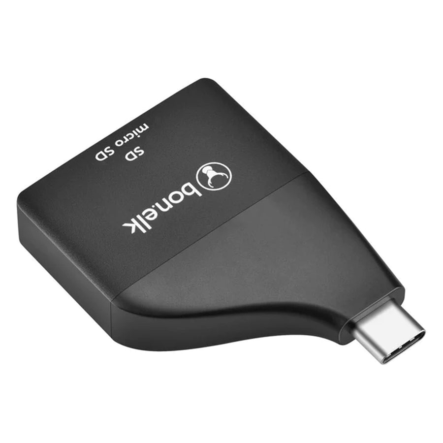 Bonelk USB-C to MicroSD/SD  Compact  Adapter ( Black )