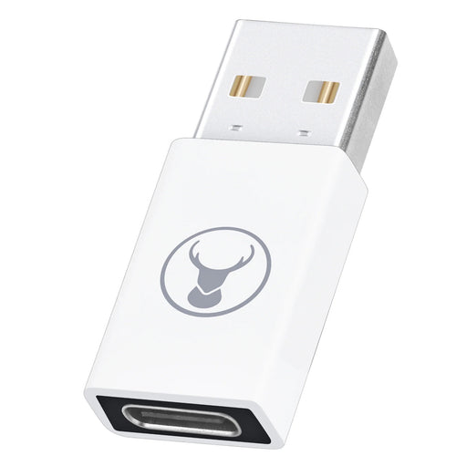 Bonelk Long-Life USB-A to USB-C 3.0 USB Adapter - ( White  )