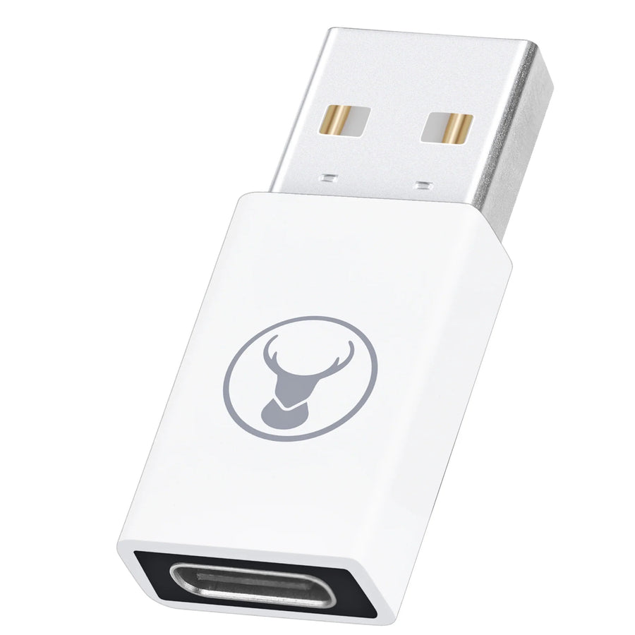 Bonelk Long-Life USB-A to USB-C 3.0 USB Adapter - ( White  )