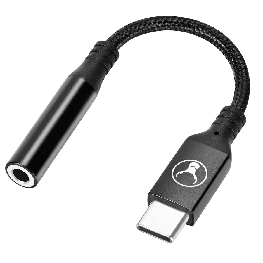 ELK-80075-R - Bonelk USB-C auf 3,5 mm Klinke Audioadapter mit langer Lebensdauer (Schwarz)