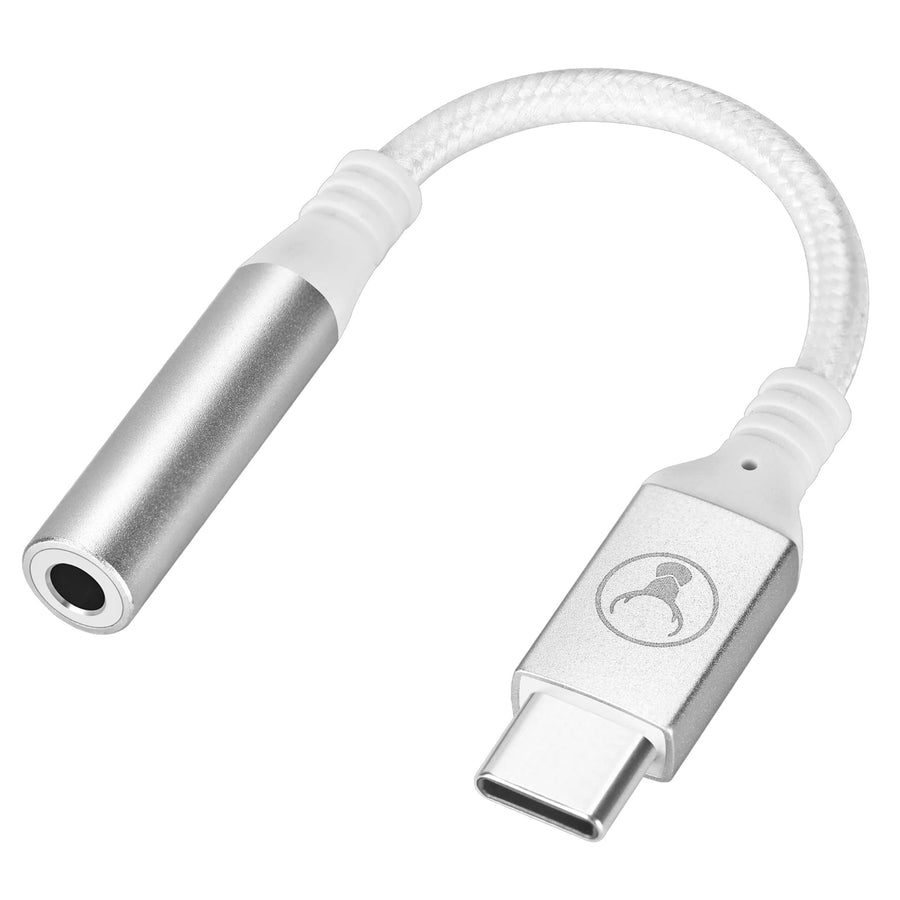 ELK-80076-R - Bonelk USB-C auf 3,5mm Audio-Adapter, langlebig (Weiß)
