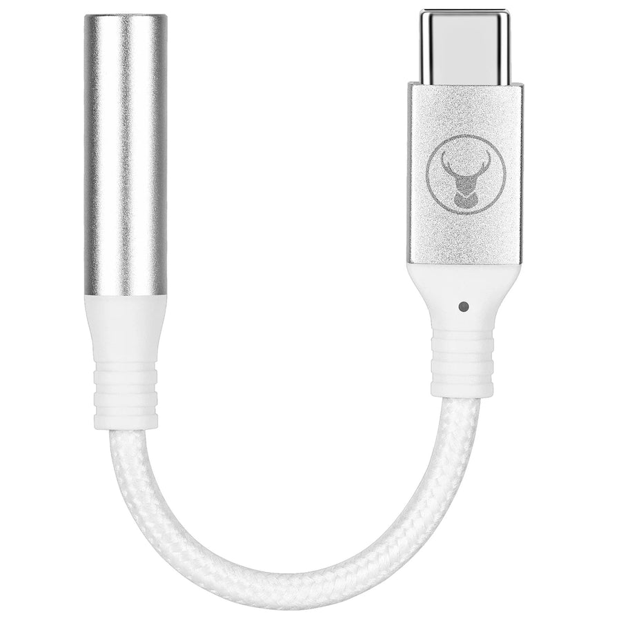 ELK-80076-R - Bonelk USB-C auf 3,5mm Audio-Adapter, langlebig (Weiß)