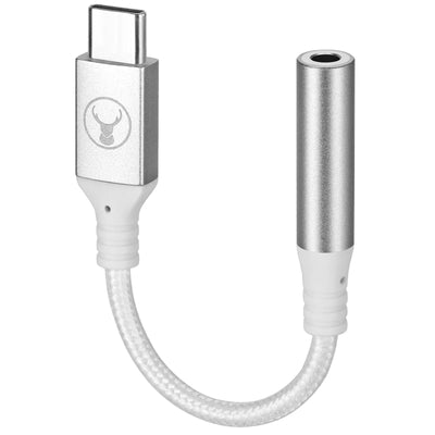 ELK-80076-R - Bonelk USB-C auf 3,5mm Audio-Adapter, langlebig (Weiß)