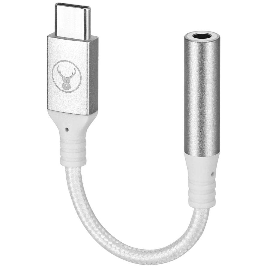 ELK-80076-R - Bonelk USB-C auf 3,5mm Audio-Adapter, langlebig (Weiß)