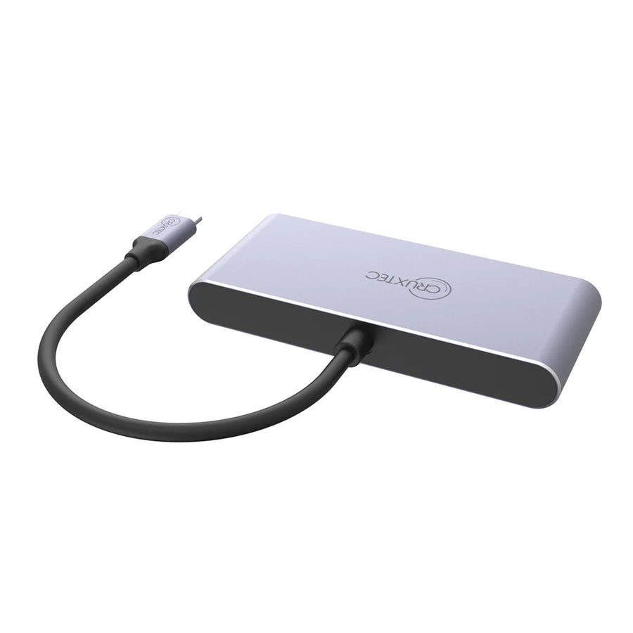Cruxtec CT3H-8K-SG USB-C 3.2 to 3x HDMI Multi-Monitor Adapter - Supports Resolution up to 4K/60Hz
