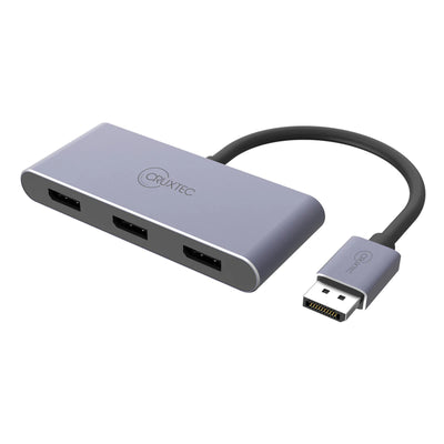 Cruxtec DT3D-8K-SG Multi-Display Adaptor From 1x DislayPort v1.4 to 3x DisplayPort v1.4