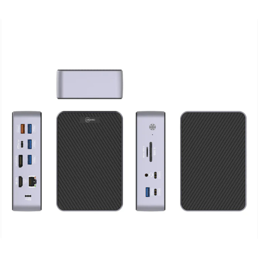 Cruxtec  CDK15-BK USB-C 100W 15-in-1 Universal Docking Station