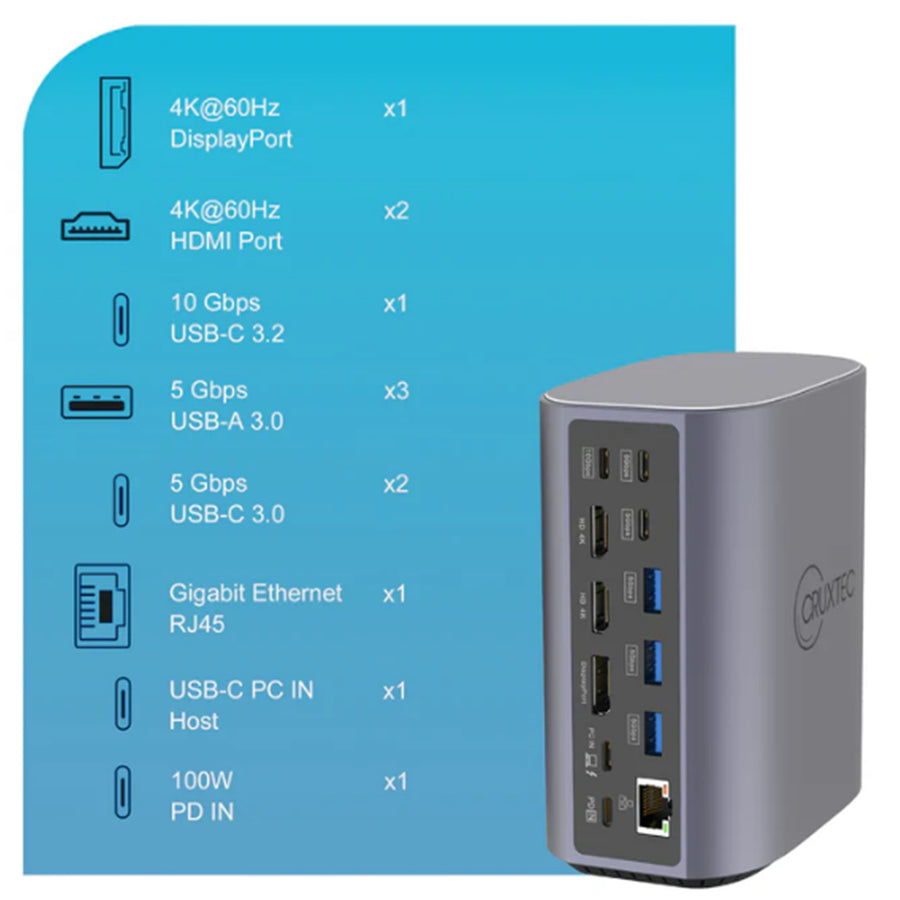 Cruxtec  CDK17-SG 17-in-1 Universal Docking Station
