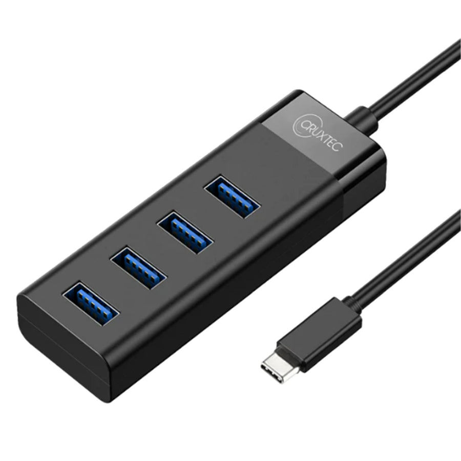 Cruxtec    4 Port USB Hub with USB-C Input