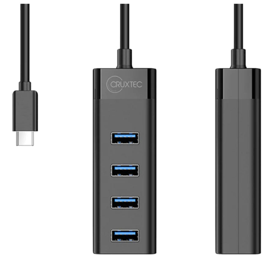 Cruxtec    4 Port USB Hub with USB-C Input