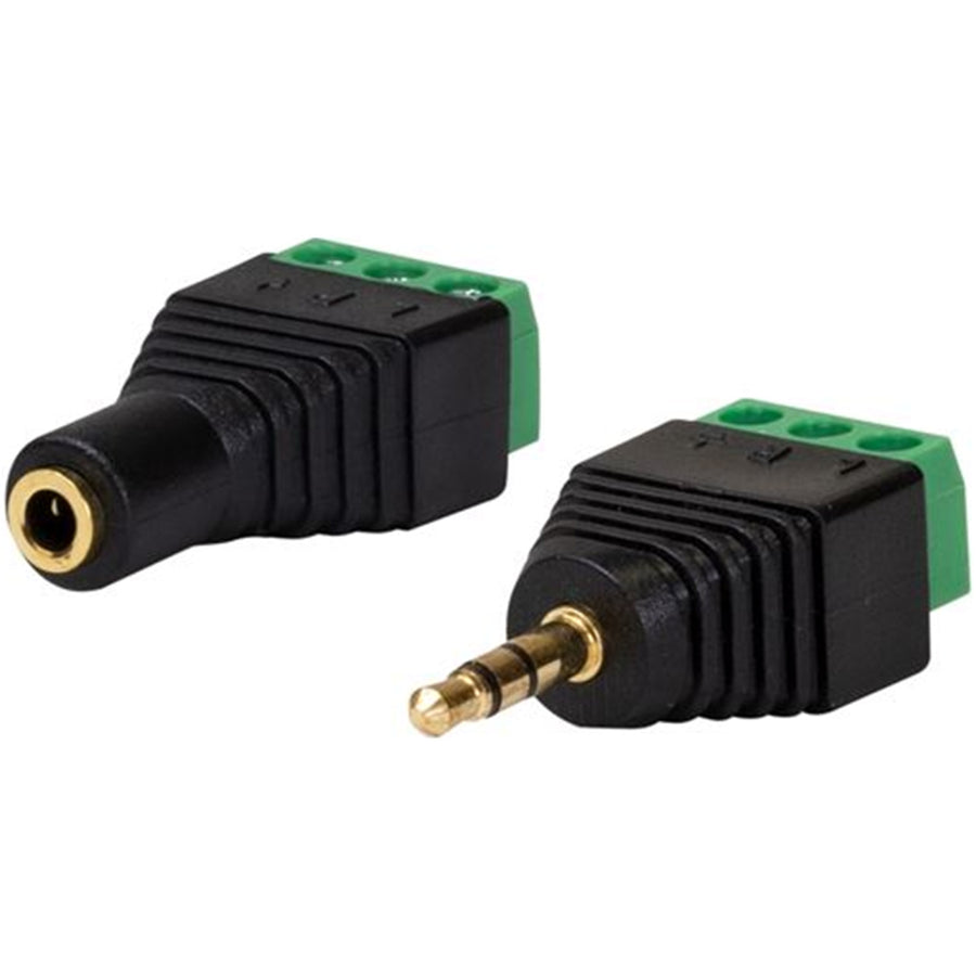 DYNAMIX A-ST35T - 3.5mm Stereo to Wired Adapter PAIR Male & Female