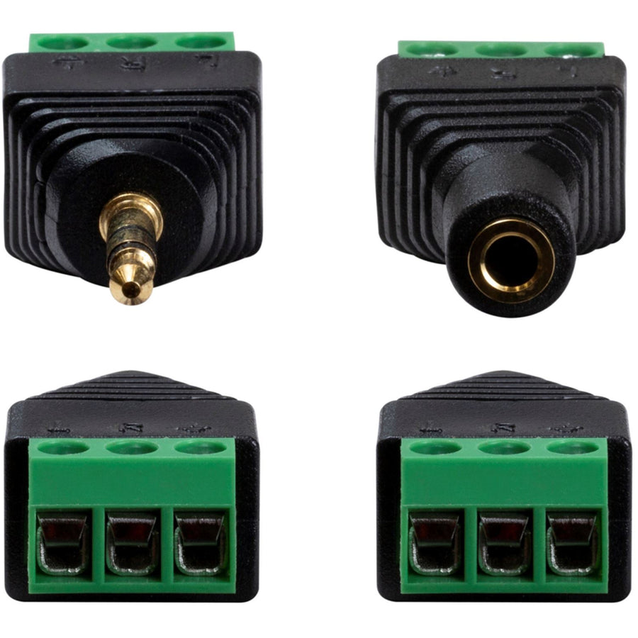 DYNAMIX A-ST35T - 3.5mm Stereo to Wired Adapter PAIR Male & Female