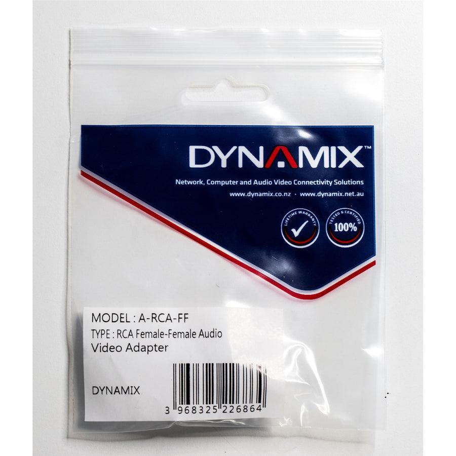 DYNAMIX A-RCA-FF - RCA Female to Female Audio Video Adapter
