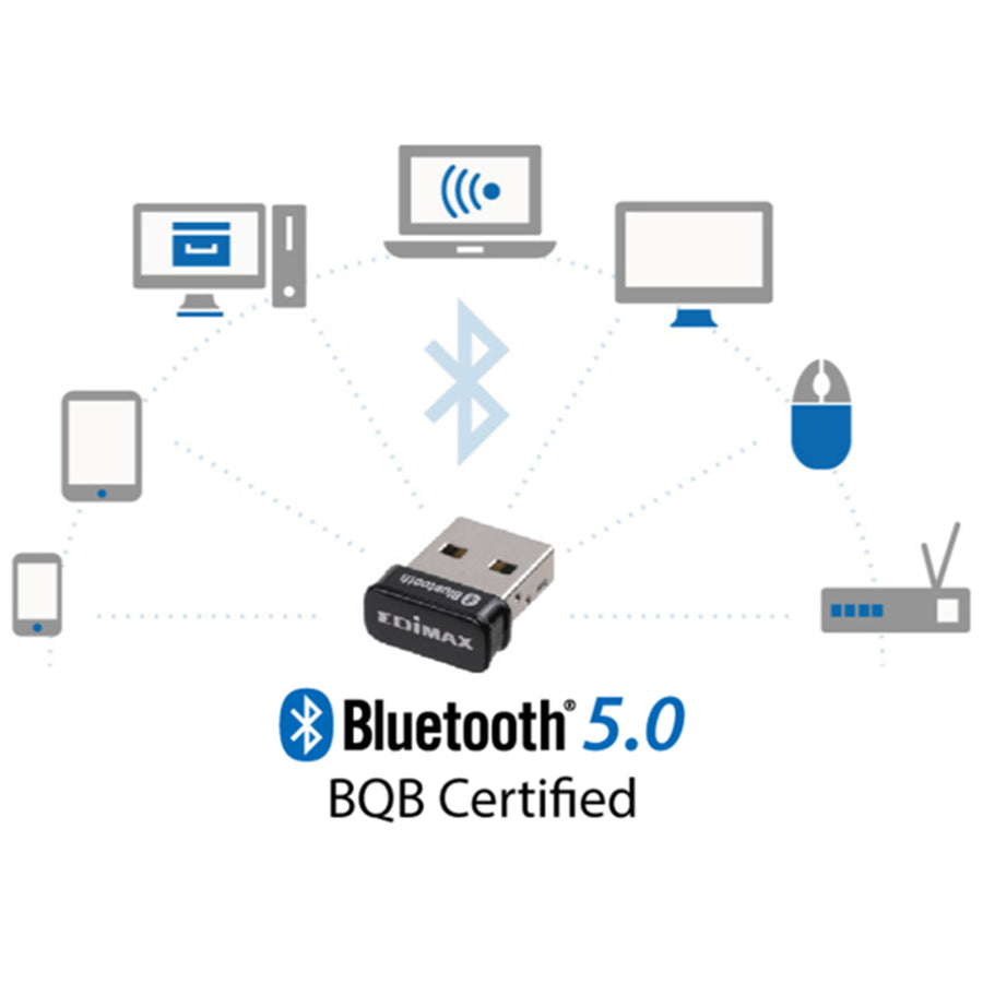 EDIMAX BT-8500 - Bluetooth 5.0 Nano USB-A Ultra-Small Adapter